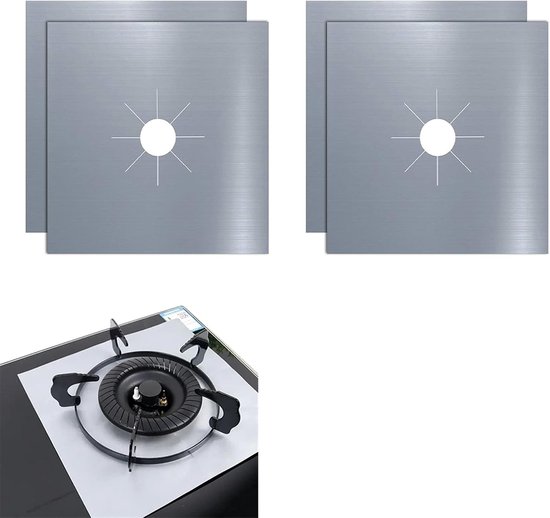 Gas Stove Bescherming - Bescherming voor Gas Hobs - Kookplaat Covers voor Gasfornuis - 0.2 mm Dikte - Branders Bescherming van Merkloos