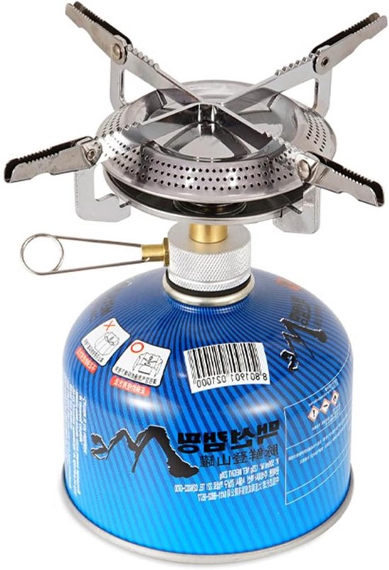 Gas Stove (Gas Cylinder Not Included) - Foldable Portable for Outdoor Camping, Mountaineering, Hiking, Picnic Kitchen.