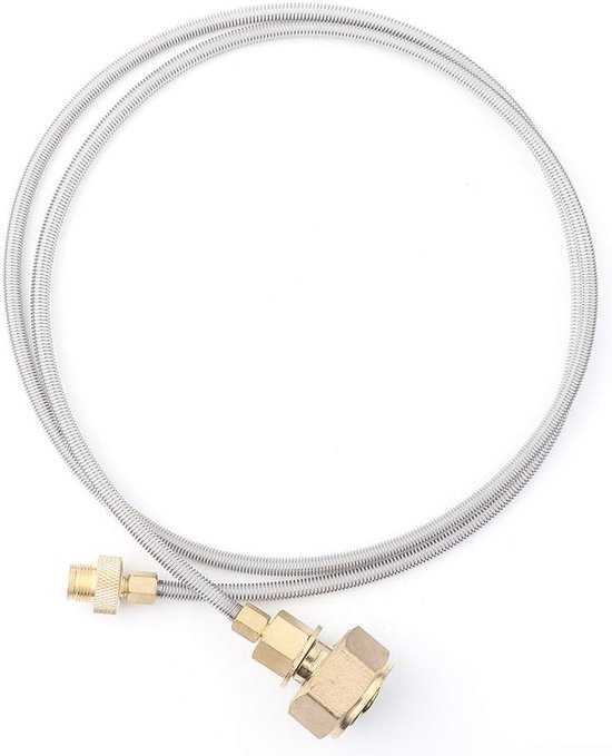 Gas Tank Hoofd Adapter voor Buiten Camping Kooktoestel - Gas Tank Overdracht Slang Aansluiting voor Kamperen en Picknick