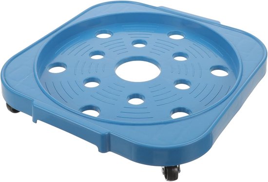 Gas Tank Rack - Mobiele Basis - Flessen Verplaatsen - Versterkt Ontwerp - 31 x 31 cm - Blauw