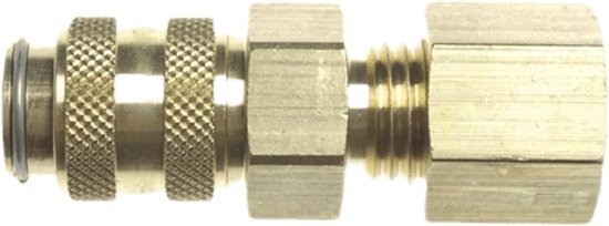Gasaansluiting Snelkoppeling - Gas Fitting Materiaal - Veilig Gas Aansluiten - Zonder Tulle Ontwerp - 8 mm - Koper