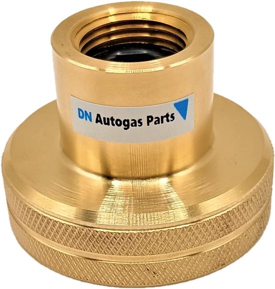 Gasadapter 21.8mm - Euro aansluiting - Voor het vullen van gasflessen - Geschikt voor meerdere Europese landen - ShopVlot