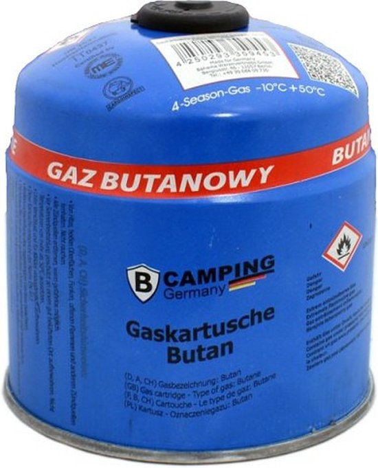 Gasblik | Gasbus | Camping Gasvulling | Met schroefventiel| Butaan Gas | 500g van Campingaz