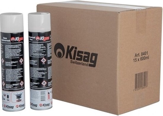 Gasbus (15x600ml) - Emga 204055 van Merkloos