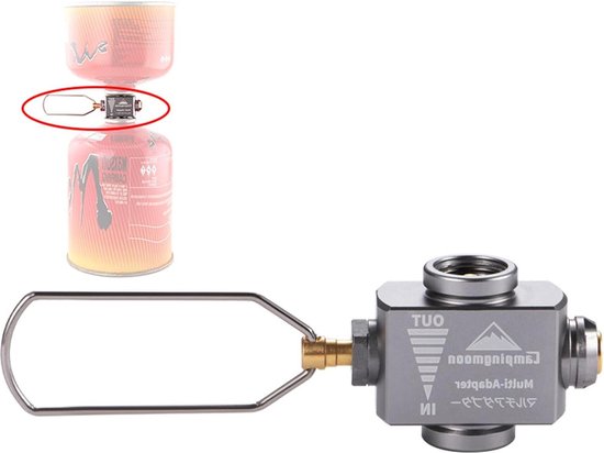 Gasbus Navuladapter Draagbare Outdoor Gas Saver - Camping Canister Shifter Vent Valve Z15 van Bulbert