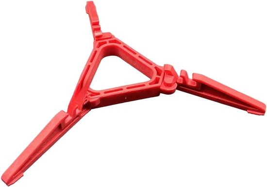 Gasbus standaard - Camping accessoire - Buiten koken - Verbeterde stabiliteit - Compact opvouwbaar - Rood