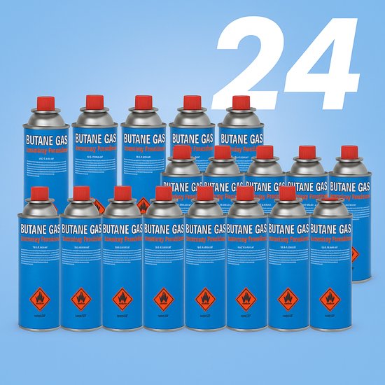 Gasbussen Butaangas – Voordeelverpakking 24 Stuks – 227 Gram per Bus van Merkloos