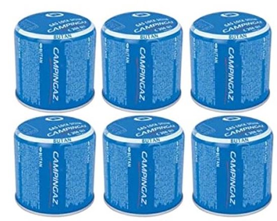 Gascartridges 190 g voor Camping en Soldeerlampen - Verpakking van 6 Stuks