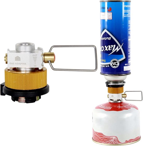 Gasfles Adapter - Hoogwaardige Aluminium Legering - Temperatuurbestendig - Ideaal voor Kamperen - ShopVlot