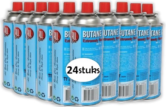 Gasfles butaan gasbus met inhoud van 227gram - 24 stuks in de verpakking van Hyundai