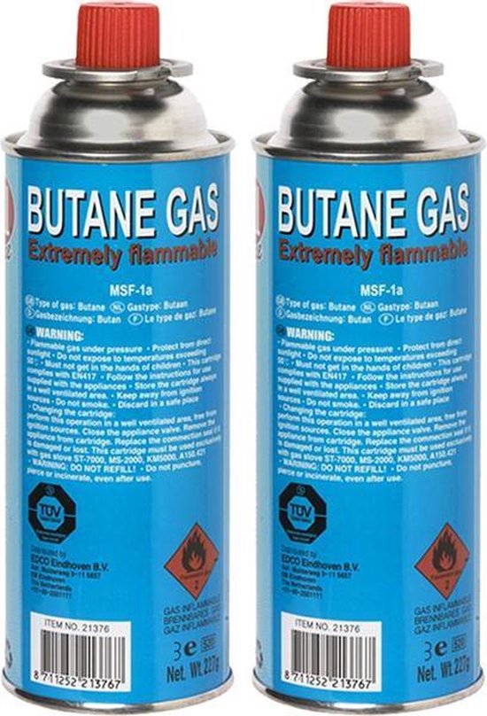 Gasfles | Gasbus voordeelset 2 stuks voor onkruidbrander van Kinzo