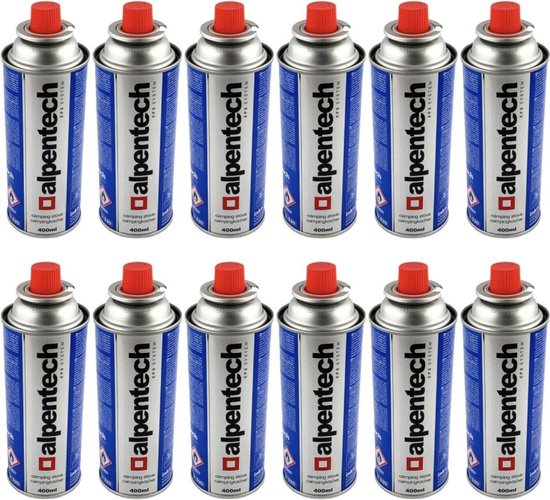 Gasfles - IK301| 12x 227gram butaan gaspatronen van Universal.