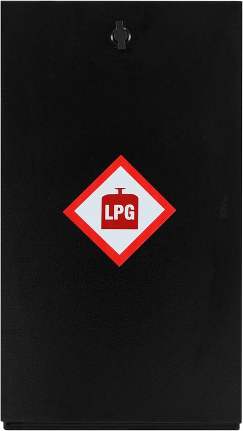 Gasfleskast 7kg Butaan - Poedercoated staal - Afneembare voorkant - Veilig en stevig voor camper - SnelShoppen
