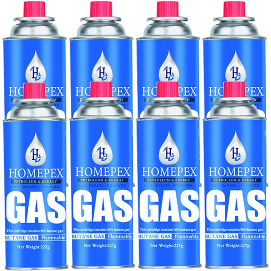 Gasflessen - Butaan Gasflessen - 56x 227g -camping Gasbussen van Dam-X