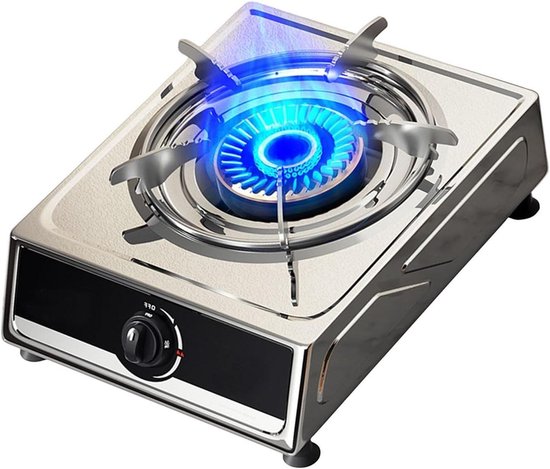 Gasfornuis 1pits - Draagbare Kookplaat - Kamperen Koken - Vlam Beveiliging - 4.2KW - LPG