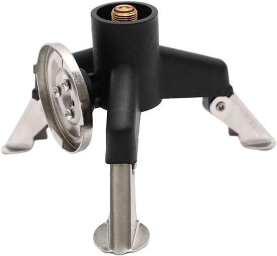 Gasfornuis Statief - Tankhouder Adapter - Kamperen Koken - Opvouwbaar Ontwerp - 10.9 x 10.9 x 10 cm - Zwart