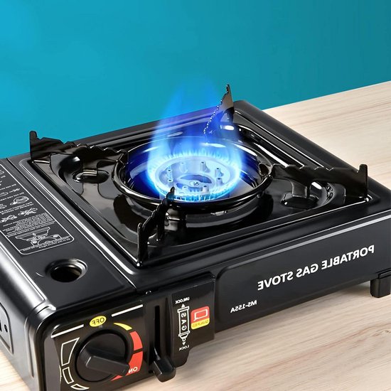 Gasfornuis voor onderweg met dubbele brander van Campart Travel