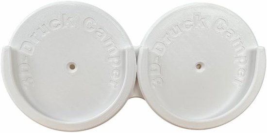 Gaskap Houder - Beschermkap - Flessen Opslag - Voor 2 Kappen - 20 cm - Wit
