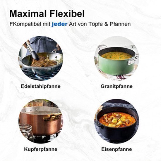 Gaskookplaat – Gasfornuis – Inbouwkookplaat – 4-pits Kookplaat – Gasstel – Roestvrij Staal – Automatische Vlambescherming – 8060 W Vermogen