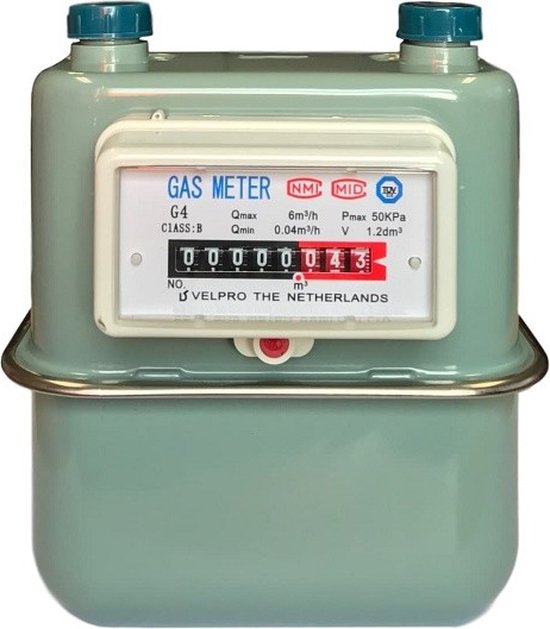 Gasmeter G4 + ophangbeugel, slechts € 90,76 van Merkloos