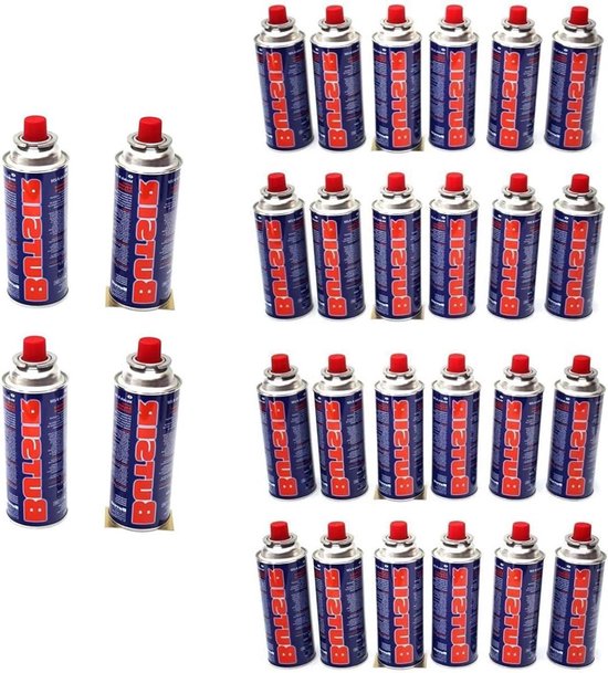 Gaspatronen - Ventielcartouches - Draagbare Keuken - EU-conform - 227 gram - Grijs