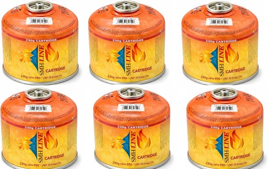 Gaspatroon 12 Stuks 500g - Gas Cartridge - EN417 Ventiel - Eenvoudige installatie - SnelShoppen