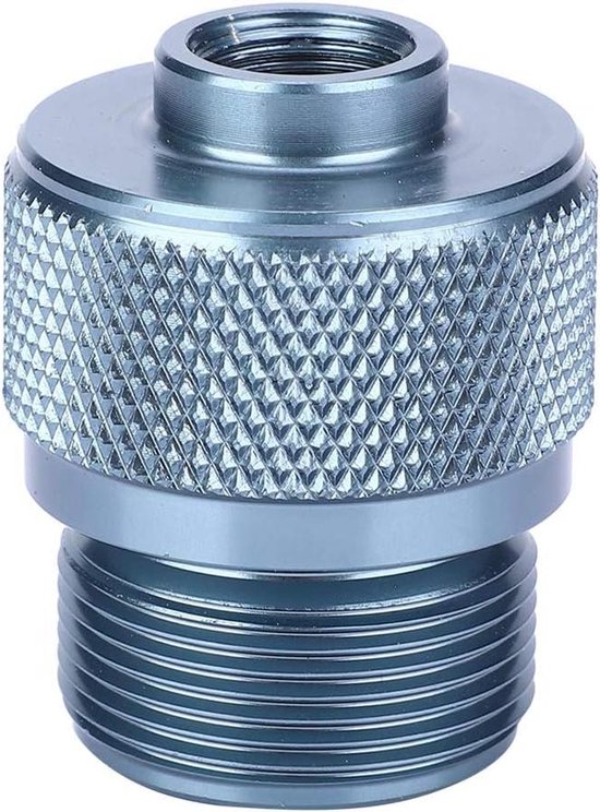 Gaspatroon Adapter - Converter Plat - Outdoor Koken - Hoge Prestaties - 3.9 cm Hoog - Zilver