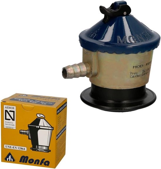 Gasregelaar met 50 g/cm² Veiligheidsaansluiting voor Gasflessen