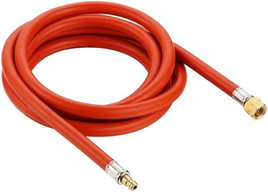 Gasslang 3 meter - Gasleiding - Barbecue Aansluiting - Quick Release Koppeling - 304 x 22 x 1 cm