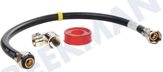 Gasslang Aansluit set compleet 60 cm voor los staande apparaten van Merkloos