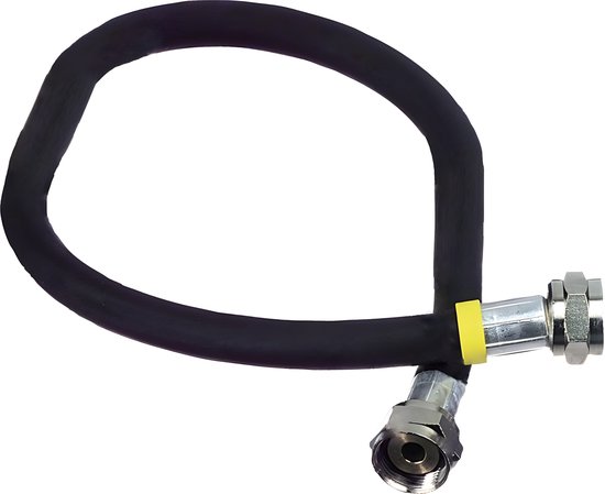 Gasslang aansluitset 100 centimeter - Geschikt voor vrijstaand gasfornuis - aansluiting van Merkloos