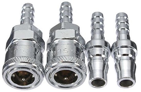 Gasslang Mondstuk met Quick Release-connector 8 mm voor BBQ en Caravans