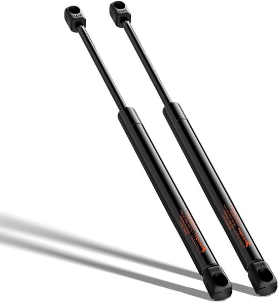 Gasstutten Set - Gasveren Deur - Kofferbak Ondersteunen - 80 Lbs Kracht - 20 Inch Lengte - Zwart