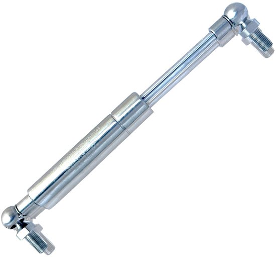 Gasveer gasdrukdemper kogelkop lengte 275 mm, slag 100 mm, kracht 50N-450N M6 schroefdraad - gasveer vervanging voor liftomat 15/6 (275/100/450N, roestvrij staal 316L)