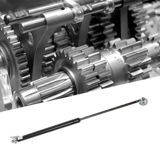 Gasveer - Hydraulische steun - Kofferbak openen - Roestvrij metaal - 500 mm asafstand - Metaal