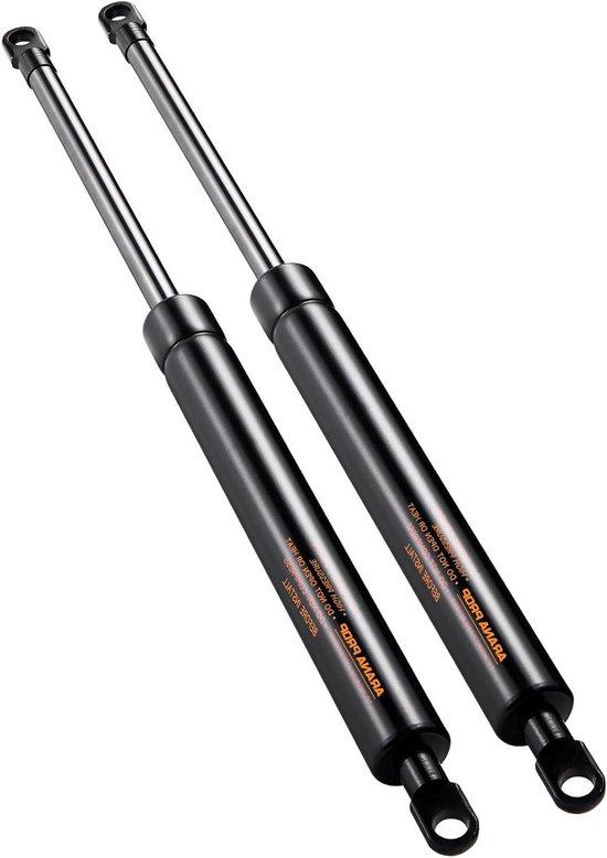 Gasveer met Oog - Hydraulische veer - Kasten Openen - Anticorrosie staal - 455mm 200N - Zilverkleurig