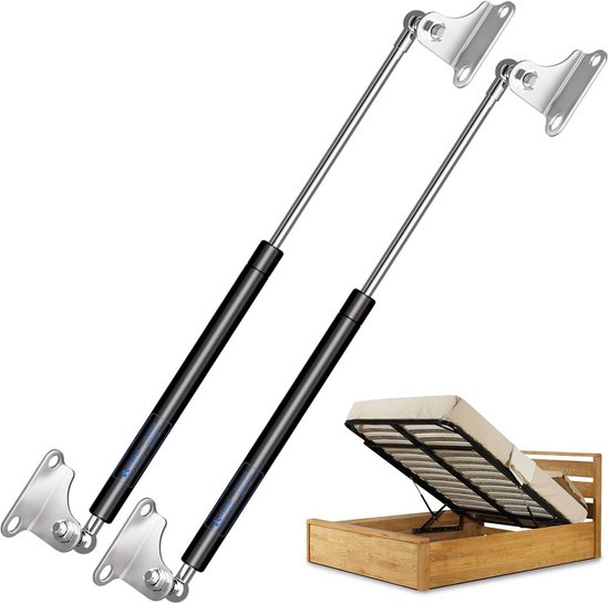 Gasveer voor Kastdeur en Luik, 635mm Uitslag, 890N Kracht, 2 Stuks van Merkloos