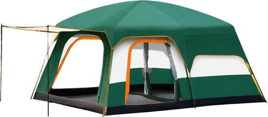 Geargalaxy Kampeertent - Outdoor Tent - Lichtgewicht Tent - Backpacktent - Vakantietent - Trekkingtent - Voor 2-4 Personen - Groen