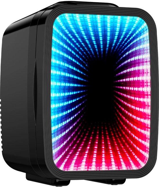 Geargalaxy Minikoelkast - Mini Fridge - Draagbare Koeler - Mini Koelbox - Kleine Koelkast - Mini Cooler - 4L - LED - Zwart