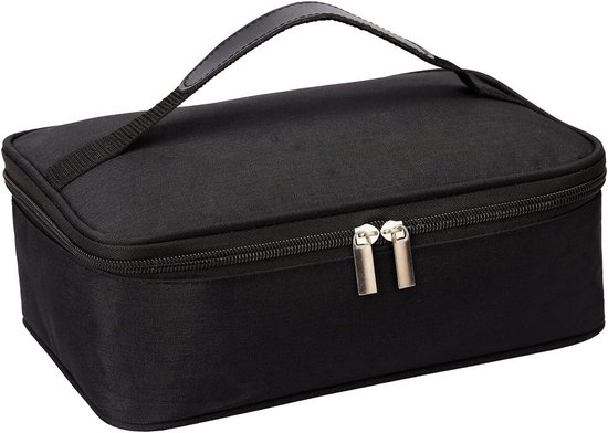 Geïsoleerde handtas - Kleine lunchtas - Draagbare geïsoleerde koeltas - Lunchbox - Zwart van Leina长沙骆驼