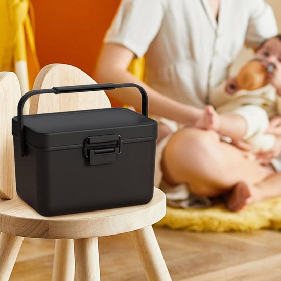 Geïsoleerde Koelbox - Draagbare Koelbox - Eten Warm Houden - Compact Ontwerp - 3.8 Liter - Zwart