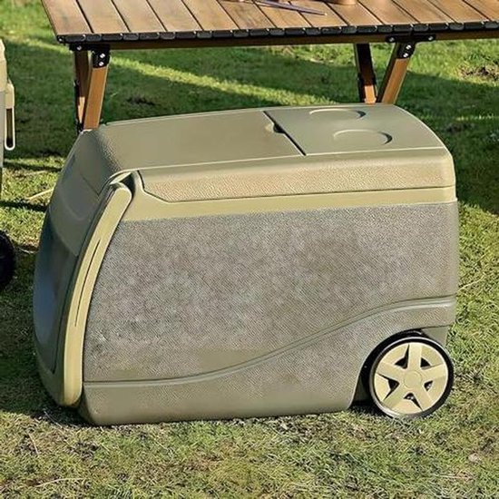 Geïsoleerde Koelbox - Ijskist Camping - Buitenactiviteiten - Drielaagse Isolatie - 40L - Wit