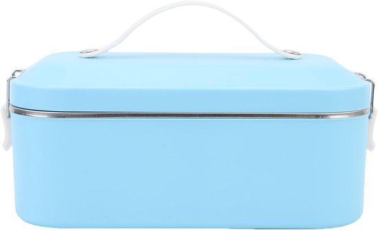 Geïsoleerde Koelbox - Lunchbox Roestvrij Staal - Buiten Kamperen - Langdurig Versheidsslot - 3 Delig - Blauw