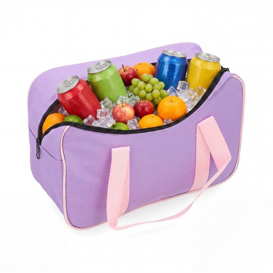 Geisoleerde Koelrugtas 24L - Cooler Bag Lunch Tas - Koeltas - Lichte Tas - Compacte Koeltas - Picknicktas Kinderen - Thermo Tas - Lunchtas Volwassenen - Koel Tas Dames en Heren - Thermotas - Koelrugzak Vakantie - Koeltassen - Paars - Löwenthal