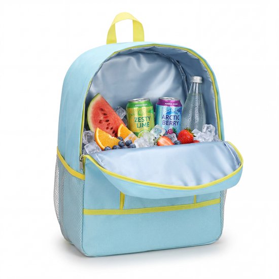 Geïsoleerde Koelrugzak - Koeltas Rugzak 19L - Compacte Lunchtas Gekoeld - Lichtgewichte Cooler Bag - Stijlvolle Koeltas Backpack - Thermotas - Lunchtas - Coolerbag - Koel Tas voor Dames en Heren - Thermo Tas Volwassenen & Kinderen - Blauw - Löwenthal