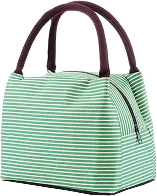 Geïsoleerde koeltas - Koeltas - Lunchtas - Kantoorlunchkoeltas - Geschikt voor mannen, vrouwen, kinderen, school, kantoor en picknicks - Groen van Merkloos