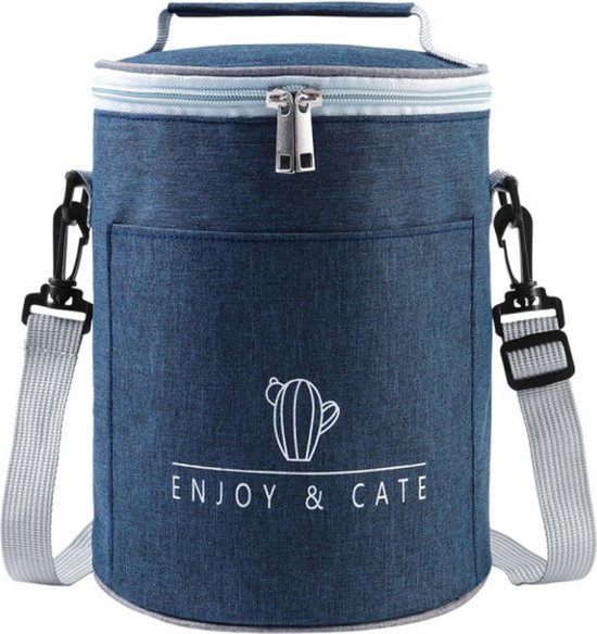 Geïsoleerde Koeltas - Lunchtas - Lunch tas - lunch bag - Koeltasje - Blauw van Merkloos