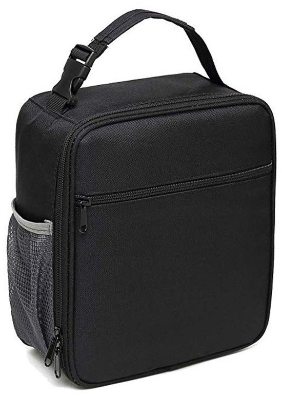 Geïsoleerde koeltas - lunchtas - Lunchtas - lunchtas dames - lunch tas - dubbele ritssluiting draagbare lunchtas - 23 x 11 x 26 cm van Merkloos