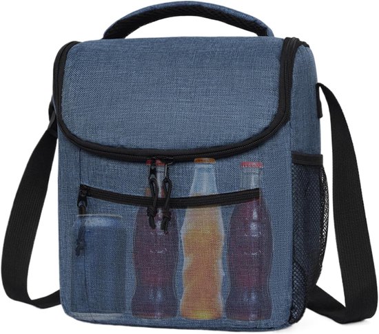 Geïsoleerde Koeltas - Thermo Rugzak - Outdoor Activiteiten - Licht Duurzaam Ontwerp - 10 Liter Inhoud - Donkerblauw