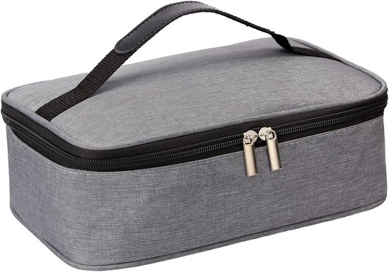 Geïsoleerde lunchboxtas - Draagbare lunchboxtas - Kleine lunchtas - Mini draagbare tas - Geïsoleerde koeltas - Grijs van Lifewit
